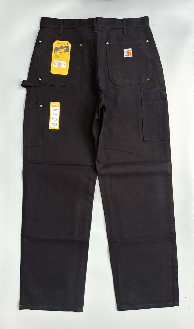 Carhartt B01 BLK Double Knee Carpenter Pants (Category: Jeans) located in Tacloban City. Submitted by xyrus_olimpo (Listing ID 1470105377, Image 2). Description: Size: 36x32 Waist: 36 Length: 44 Hem: 9.5 Color rate: 10/10 📍Please consider your purchase carefully. 📍All items are pre-owned unless otherwise stated. 📍All sales are final-no returns or exchanges. 📍Free shipping within the Philippines.