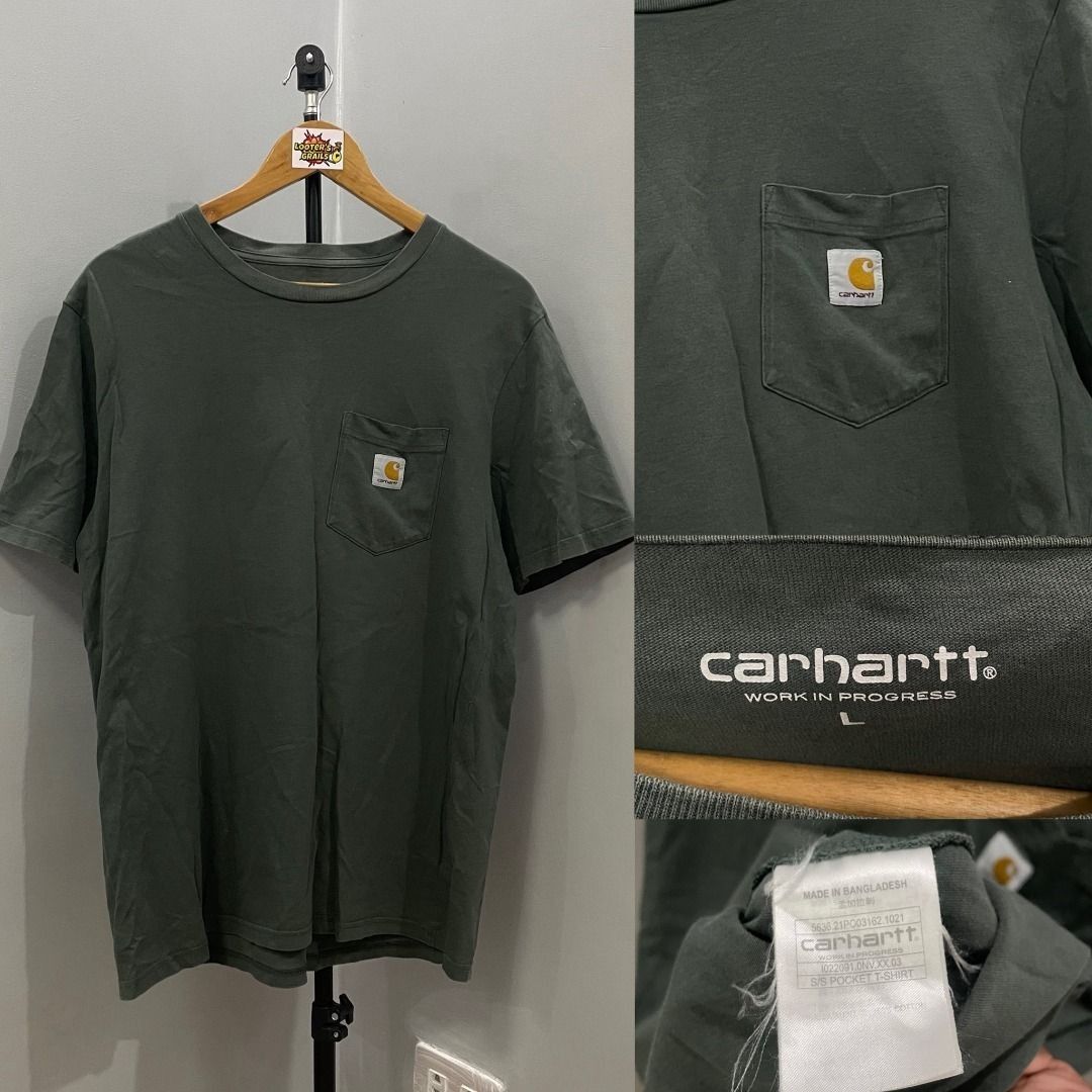 CARHARTT POCKET TEE (Category: Tshirts & Polo Shirts ) located in Cabanatuan. Submitted by lootersgrails (Listing ID 1469953880, Image 1). Description: CARHARTT POCKET TEE L28 W21 NO ISSUE.