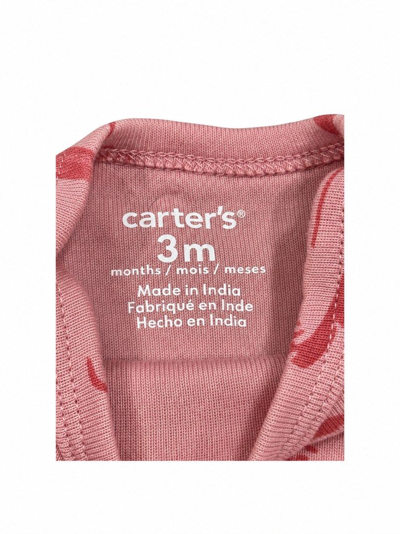 Carter’s Onesie (3M) (Category: Babies & Kids Fashion) located in Angeles City. Submitted by aeapreloved (Listing ID 1469982899, Image 2). Description: Carter’s Baby Bunny Bodysuit 🐰🎀 • Size: 3 months • Dusty pink with cute bunny prints • Soft, comfortable fabric • Short sleeves with envelope neckline • 3 snap-button closure for easy diaper changes .