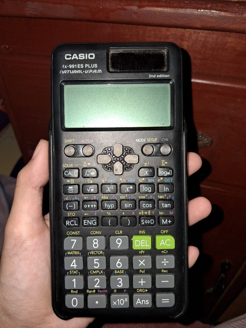 Casio fx-991 ES PLUS, 2nd Edition (Scientific Calculator) (Category: Office & Business Technology) located in San Jose. Submitted by cupcake_803 (Listing ID 1469957008, Image 1). Description: - four-year-old scientific calculator - no damages - no box.