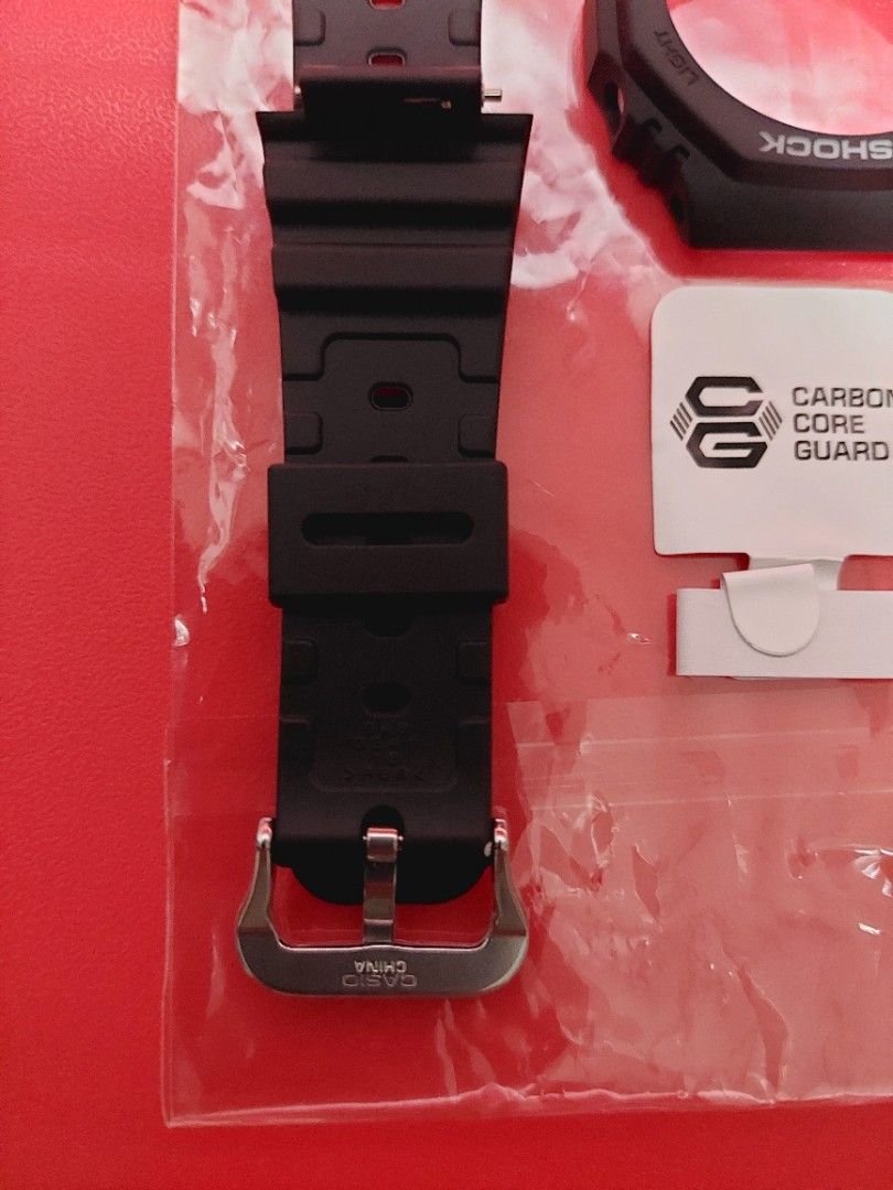 Casio G-Shock Carbon Core Guard GA-2100 Bezel and Strap Set (Category: Men's Watches) located in Makati City. Submitted by casio-g (Listing ID 1469991619, Image 3). Description: - 100% Brand new and original parts - Black replacement bezel and resin strap for Casio G-Shock - Ideal for watch customization or replacing worn-out parts Thanks & God Bless .