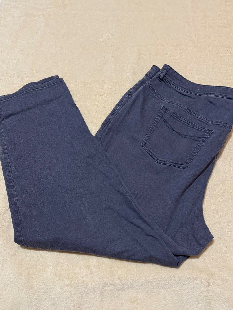 Catherines “Slimmer Classic” Grey Stretch Jeans (Category: Jeans) located in Calapan. Submitted by shop_storeal (Listing ID 1469984556, Image 1). Description: Catherines “Slimmer Classic” Grey Stretch Jeans 🎨 Color: Washed Charcoal Grey 📏 Size: 22W (Plus Size) Dimes: 42 length, 9.5 leghole 🧵 Material: 98% Cotton, 2% Spandex (Made in China) • Price is slightly negotiable! Open to offers. • Shipping via J&T (buyer shoulders fee). 📍Muñoz, Nueva 
