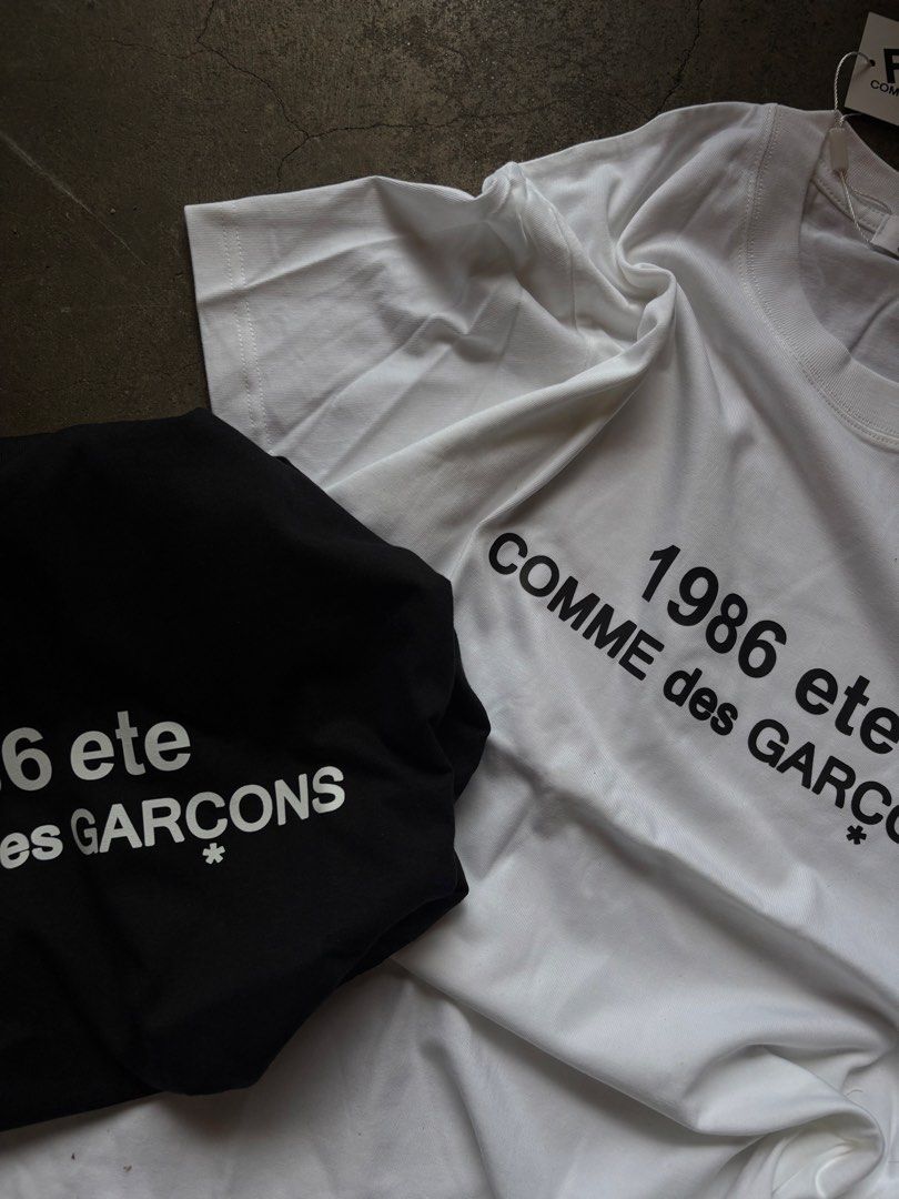 CDG by COMME des GARÇONS 1986 Tee (Category: Tshirts & Polo Shirts ) located in Manila. Submitted by distinct_mnl (Listing ID 1470118034, Image 3). Description: CDG by COMME des GARÇONS 1986 Tee Php 1299 S - 21x26 M - 22x27 L - 23x28 XL - 24x29 🛒 www.distinctmnla.com.