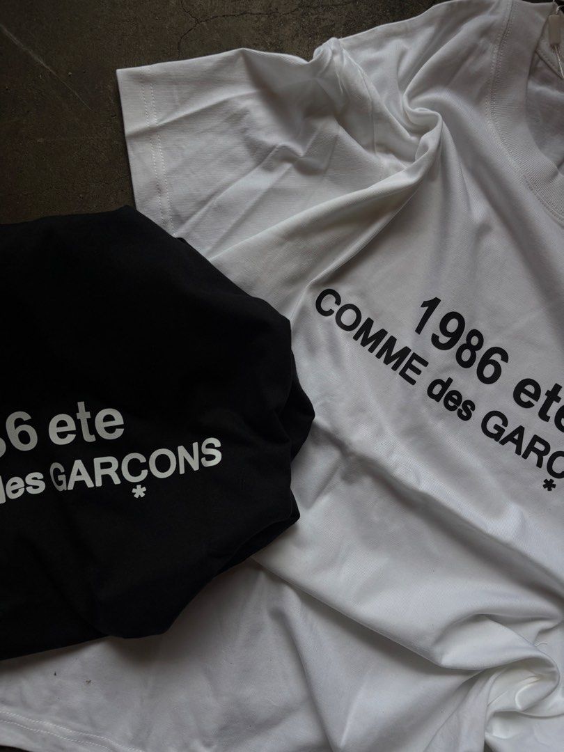 CDG by COMME des GARÇONS 1986 Tee (Category: Tshirts & Polo Shirts ) located in Manila. Submitted by distinct_mnl (Listing ID 1470118034, Image 2). Description: CDG by COMME des GARÇONS 1986 Tee Php 1299 S - 21x26 M - 22x27 L - 23x28 XL - 24x29 🛒 www.distinctmnla.com.