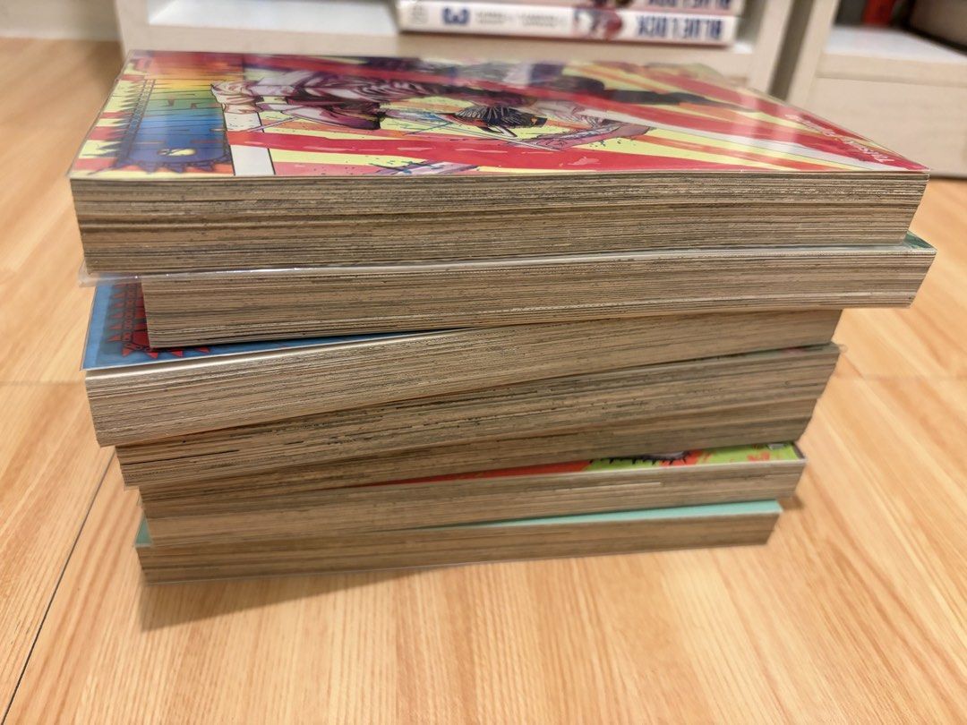 Chainsaw Man Manga Volumes 1-7 Set (Category: Comics & Manga) located in Batangas. Submitted by lolliebooks (Listing ID 1469950928, Image 2). Description: - Titles: Chainsaw Man Manga - Volumes: 1 through 7 (Complete bundle, will not split) - Publisher: VIZ Media (English translation) - Author: Tatsuki Fujimoto - Condition: Great read, clean pages, strong bindings - Genre: Action & Dark Fantasy.