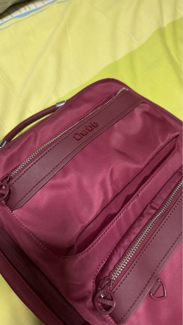 Chantria CB00986 Premium Compact Multi Compartment Work Backpack For Women (Category: Backpacks) located in Pasay City. Submitted by tindarela (Listing ID 1469965735, Image 2). Description: Few times lang nagamit mas gusto ko yung expandable na bag kahit super ganda niya🥹 no issues super dami din ng pockets inside and very sturdy never loose its shape din.