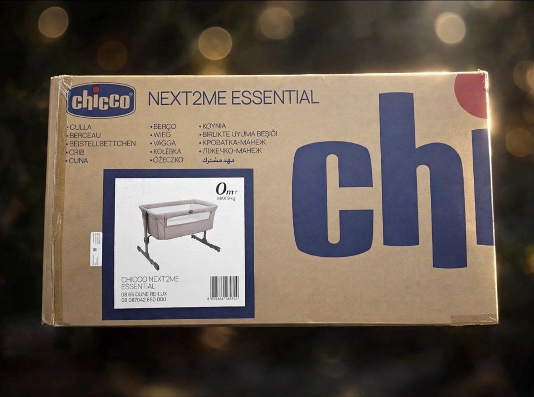 Chicco Next2Me Essential Dune Re-Lux Bedside Crib (COMPLETE) (Category: Cots & Cribs) located in Manila. Submitted by prelovedbyarielle (Listing ID 1469978628, Image 1). Description: Selling Chicco Next2Me Essential bedside crib in very good condition. Perfect for newborns, ideal for safe co-sleeping and easy night feeding. (NEGOTIABLE) ✔ Adjustable height levels ✔ Breathable mesh sides ✔ Side panel opens for bedside use ✔ Incline option for refl
