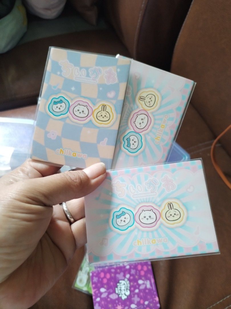 Chiikawa (Category: Raw Singles) located in La Trinidad. Submitted by malditas (Listing ID 1470072293, Image 2). Description: - Set of 6 Chiikawa collectible cards - Features popular characters like Usagi and Hachiware - Includes SR and SSR rarity variants - Stunning holographic finishes with vibrant, glossy details - Comes with protective sleeves to keep cards mint - Perfect for collectors and gift-giving.