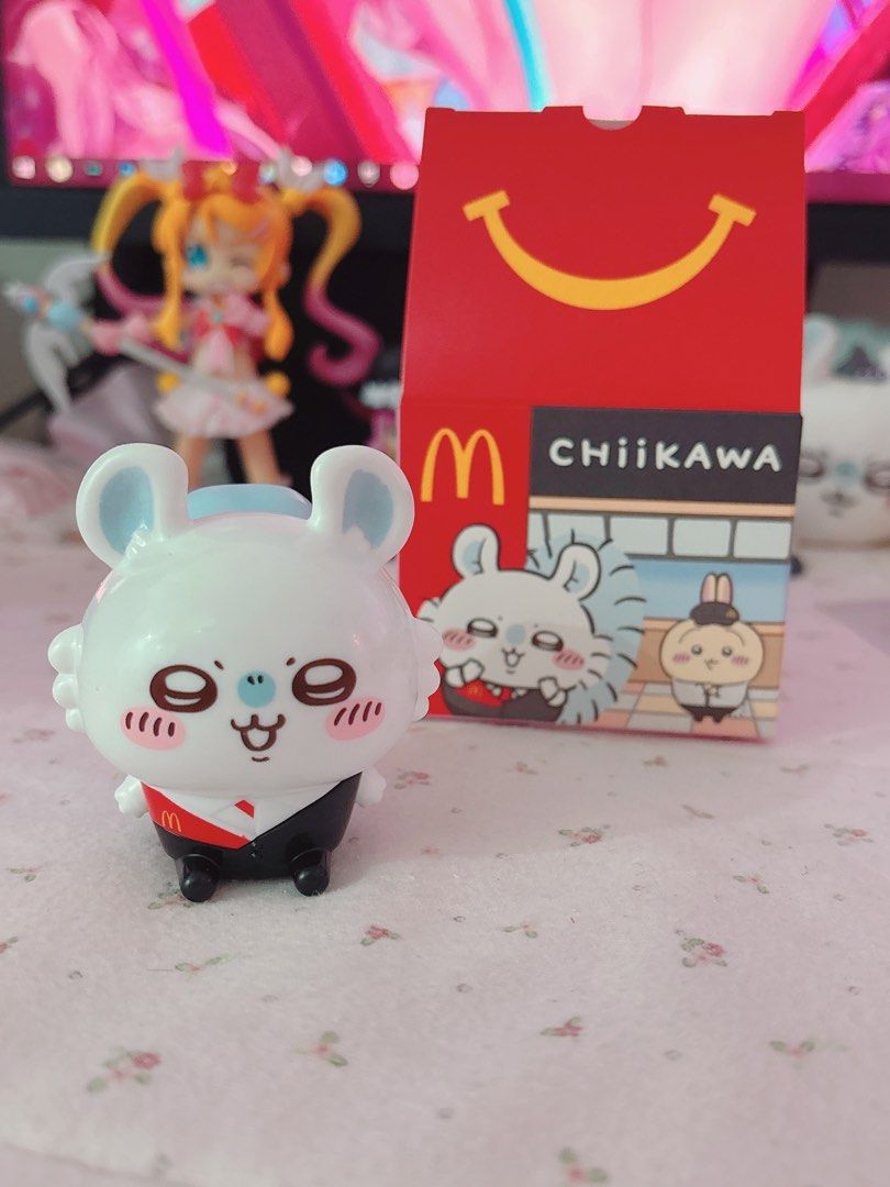 Chiikawa Momonga Mcdonalds Happy Meal (Category: Character Goods) located in Bacolod City. Submitted by kyotori (Listing ID 1470074291, Image 1). Description: had some barely noticeable flaws straight out the box 📍 𝘭𝘰𝘤𝘢𝘵𝘪𝘰𝘯: 𝘣𝘢𝘤𝘰𝘭𝘰𝘥 𝘤𝘪𝘵𝘺 🍡 𝘱𝘢𝘺𝘮𝘦𝘯𝘵: 𝘣𝘥𝘰, 𝘨𝘤𝘢𝘴𝘩, 𝘮𝘢𝘺𝘢, 𝘨𝘰𝘵𝘺𝘮𝘦 🎁 𝘴𝘩𝘪𝘱𝘱𝘪𝘯𝘨 𝘤𝘰𝘶𝘳𝘪𝘦𝘳: 𝘧𝘭𝘢𝘴𝘩 𝙣𝙤 𝙧𝙪𝙨𝙝 𝙨𝙝𝙞𝙥𝙥𝙞𝙣𝙜, 𝙧𝙚𝙩𝙪𝙧𝙣𝙨, 𝙘𝙖𝙣𝙘𝙚𝙡𝙡𝙖𝙩𝙞𝙤𝙣, 𝙖𝙣𝙙 𝙧