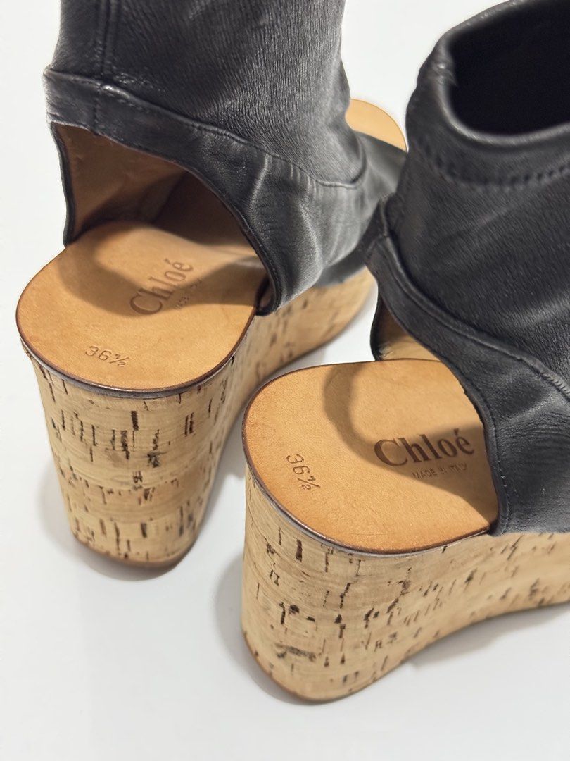 Chloe wedge (Category: Wedges) located in Quezon City. Submitted by byuklph (Listing ID 1470128782, Image 2). Description: Authentic 💯size36.5/23cm🦋 Excellent condition normal signs of used .