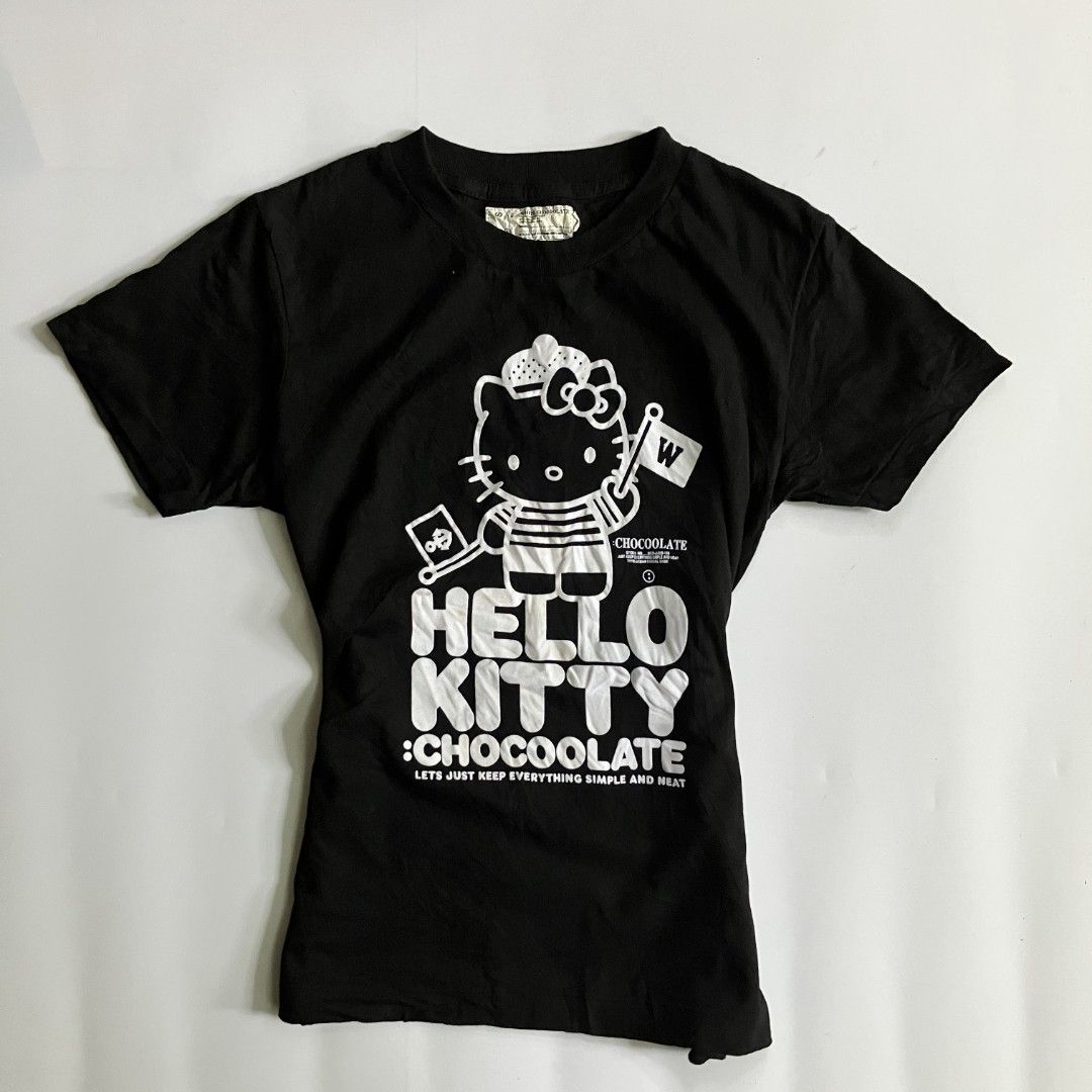 🌼Chocolate 2012 hello kitty baby tee • small (Category: Shirts) located in Cagayan de Oro. Submitted by capybara.co.ph (Listing ID 1470015531, Image 1). Description: small L22.5 B32 - 34 flaw on the last pic 🌺 mine ₱199 | grab ₱249 💓 lock ₱269 ♡ most items are thrifted, so manage your expectations ♡ most items are unwashed & steamed only ♡ no cod ♡ no return, exchange or cancelation ♡ will block & post if no reply or cancelled ♡ mop is mariban