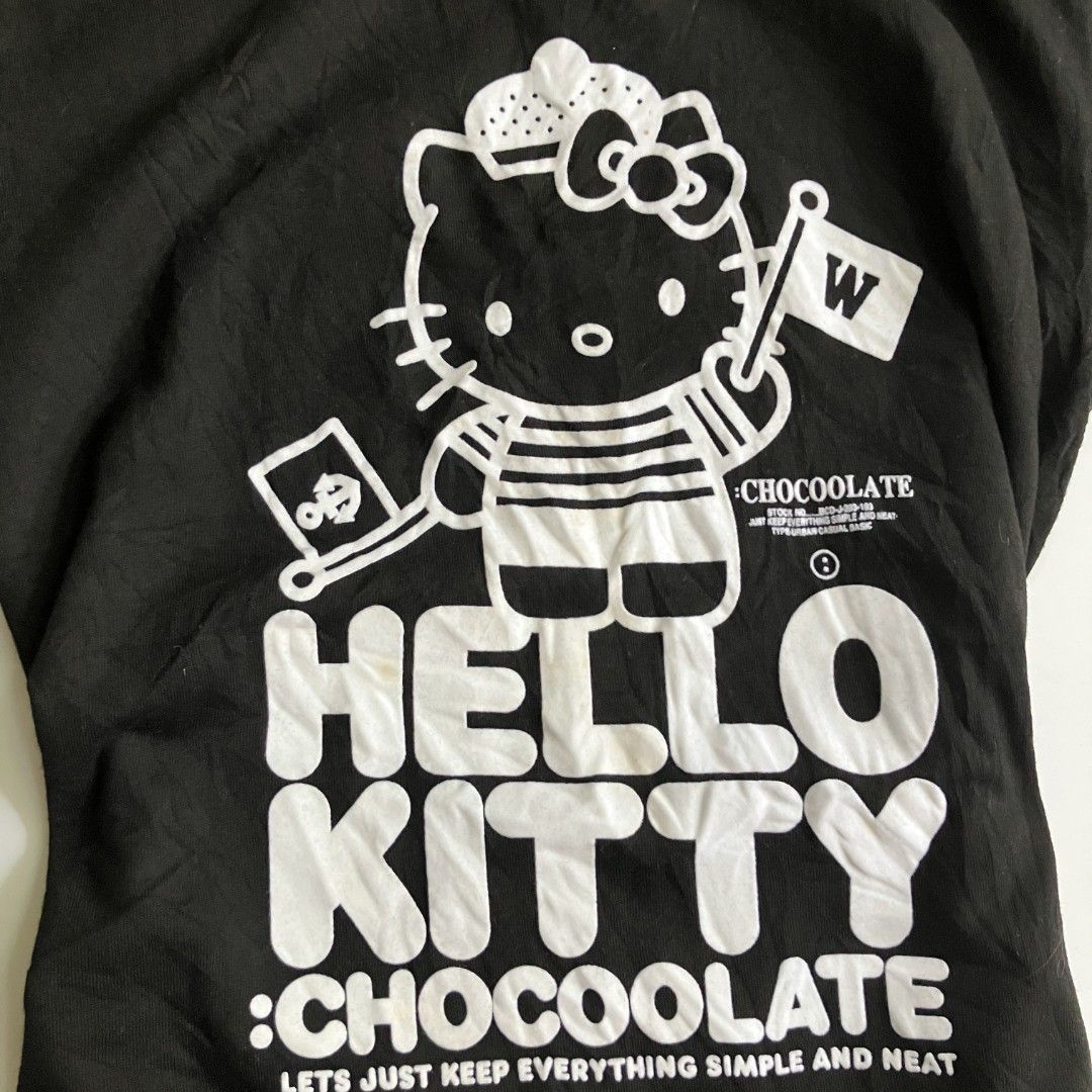 🌼Chocolate 2012 hello kitty baby tee • small (Category: Shirts) located in Cagayan de Oro. Submitted by capybara.co.ph (Listing ID 1470015531, Image 3). Description: small L22.5 B32 - 34 flaw on the last pic 🌺 mine ₱199 | grab ₱249 💓 lock ₱269 ♡ most items are thrifted, so manage your expectations ♡ most items are unwashed & steamed only ♡ no cod ♡ no return, exchange or cancelation ♡ will block & post if no reply or cancelled ♡ mop is mariban