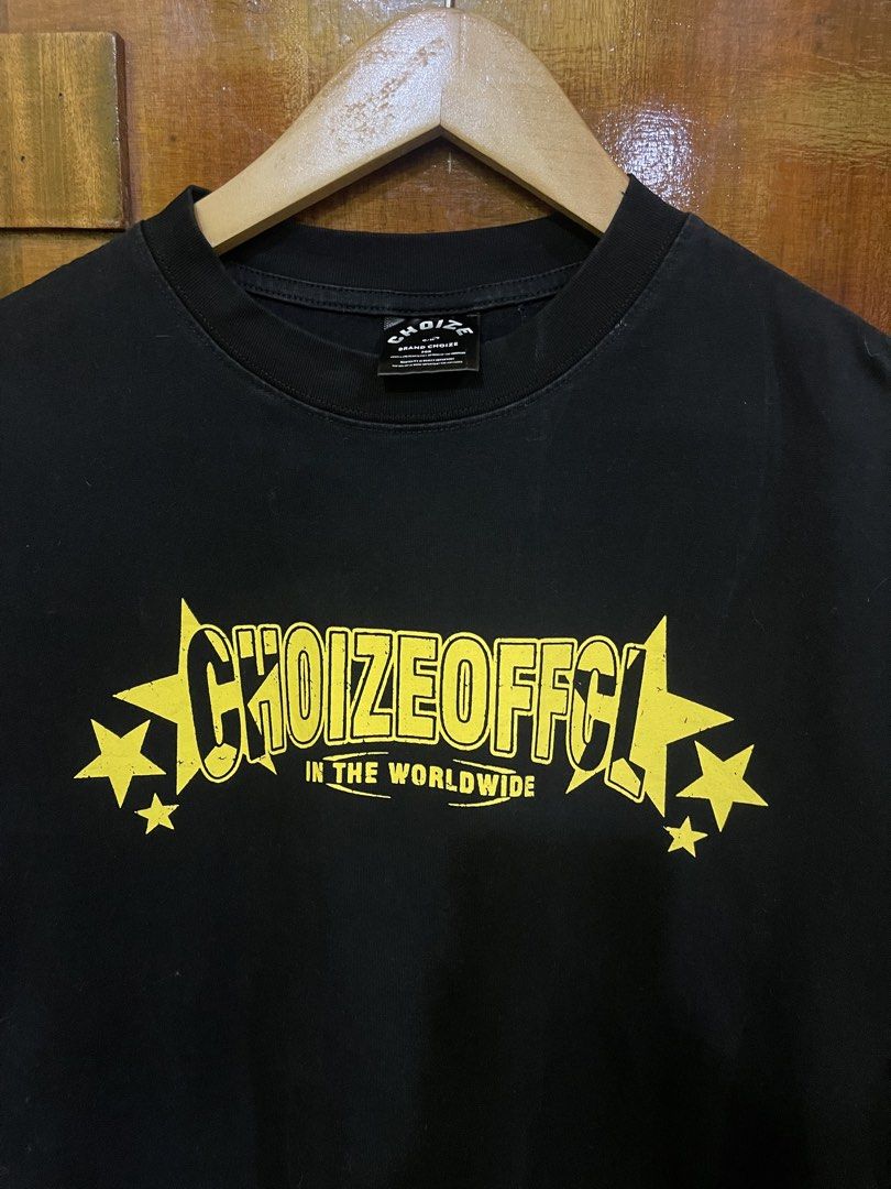 Choize Official Shirt (Category: Tshirts & Polo Shirts ) located in Marikina City. Submitted by greatfindsmnlph (Listing ID 1470135904, Image 2). Description: Choize Official Shirt Price: 250 Size: XL Width: 25 Length: 30 Color: Black Color Rate: 10/10 Condition: 10/10 almost new Very nice in actual.