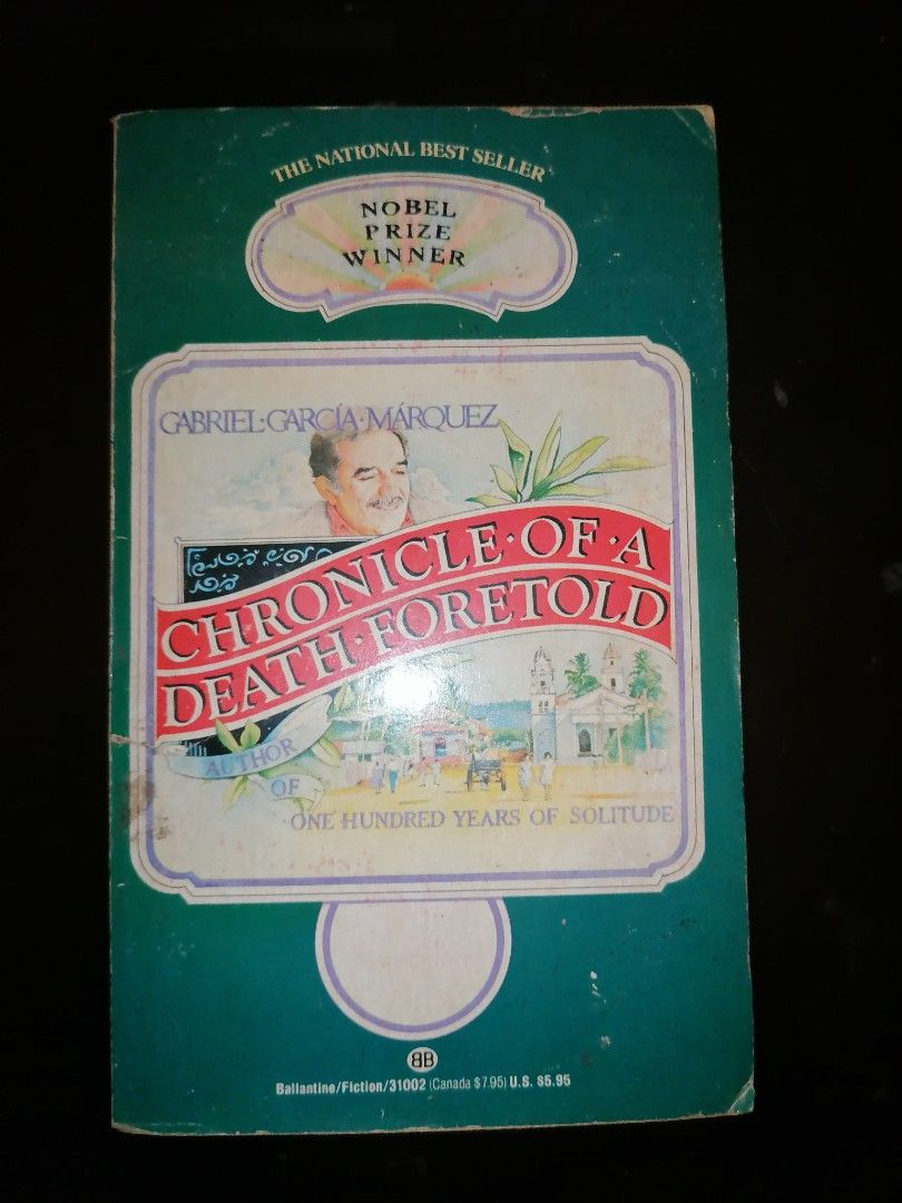 Chronicle of a Death Foretold (Category: Storybooks) located in Makati City. Submitted by booksbymarvin (Listing ID 1469962417, Image 1). Description: For sale Paperback In good condition MOD, MOP: LBC GRAB, GCASH, BPI.
