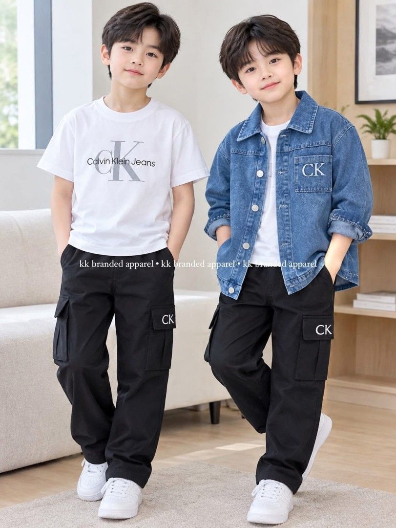 CK 3pc set (Category: Babies & Kids Fashion) located in Calamba. Submitted by kkbrandedapparel.ii (Listing ID 1470022253, Image 2). Description: Denim Jacket + Cargo Pants + Shirt 📅 ETA: 4th Week of October Available Sizes: • 2–3Y (2) • 3–4Y (2) • 4–5Y (2) update: last 1 • 5–6Y (2) • 6–7Y (2) update: last 1 • 7–8Y (2) ❌SOLD❌ 💰 ₱600 / SET 📩 DM us to place your order! New miner? PM details 💌.