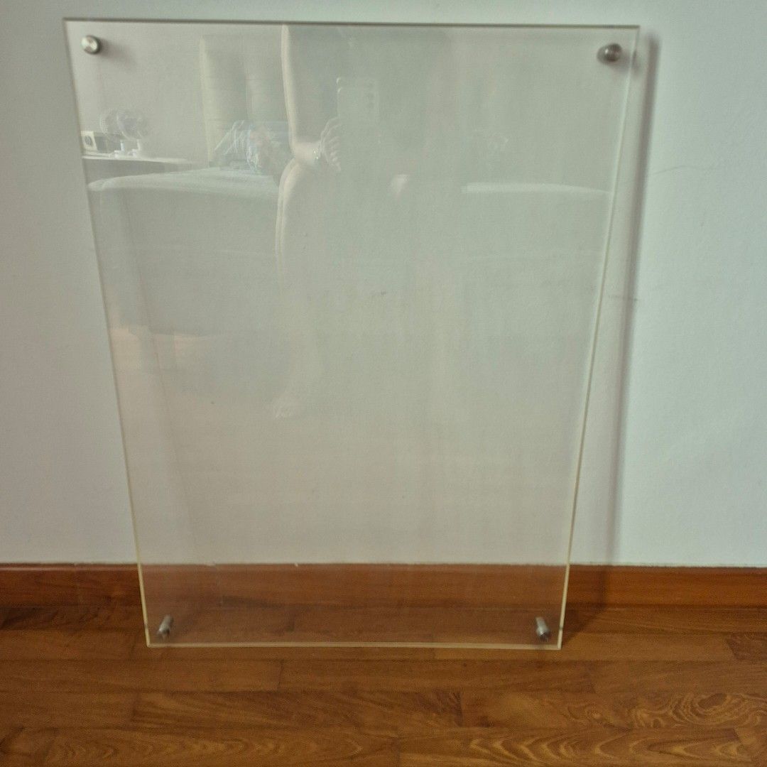 Space @ Kovan Clear Acrylic Wall Display Board, Furniture & Home Living, Home Decor ...