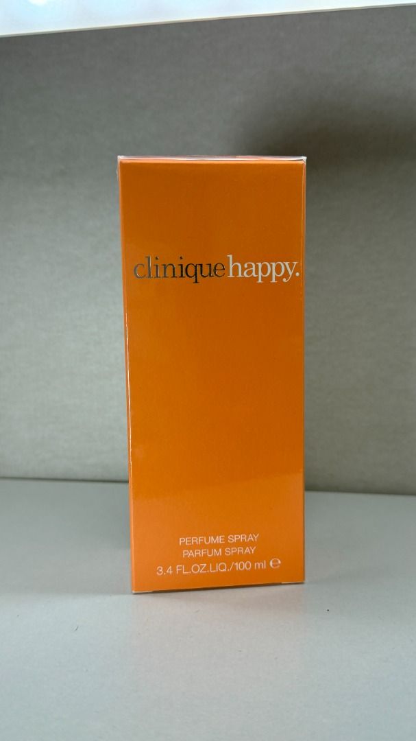 Clinique Happy Perfume Spray 100ml (Category: Fragrance & Deodorants) located in Taguig. Submitted by _glamscent.co (Listing ID 1470137000, Image 1). Description: 100% authentic and ready to ship.