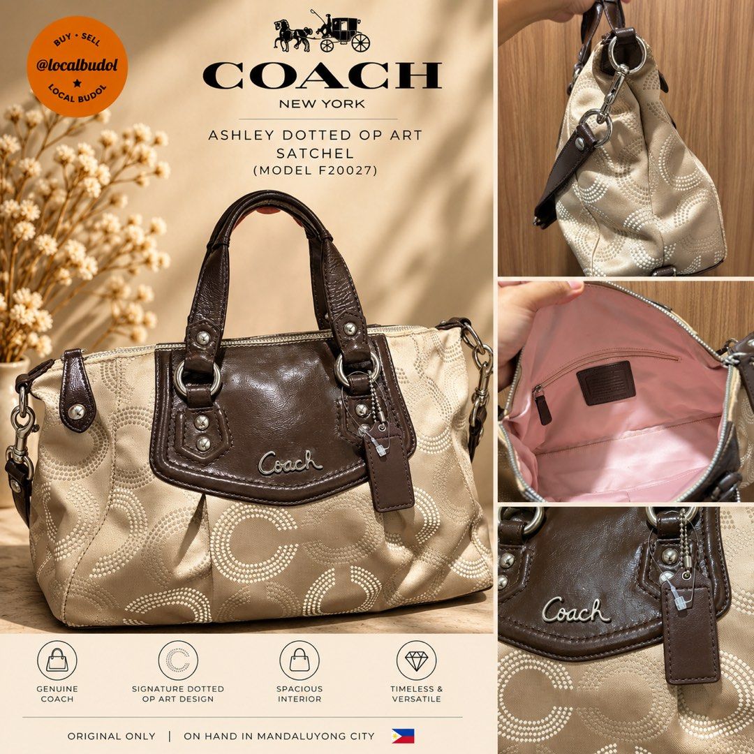 *Coach Ashley Satchel* (Category: Luxury Bags & Wallets) located in Mandaluyong City. Submitted by localbudol (Listing ID 1470107841, Image 1). Description: .