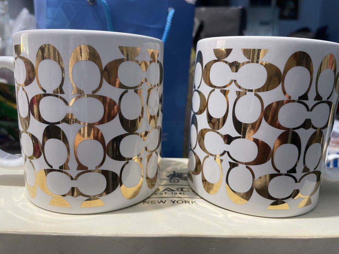 Coach Couple Mug (Category: Coffee & Tea Tableware) located in Binan City. Submitted by winds06 (Listing ID 1470028242, Image 2). Description: Selling my Coach brand couple mug. Bought in Japan. original price ¥13,200. Brand new with box..