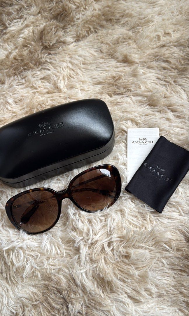 Coach Sunglasses (Category: Luxury Accessories) located in Davao. Submitted by _iconculture (Listing ID 1469997013, Image 1). Description: Coach HC8215F 548513 Gradient Sunglasses Excellent Condition (Like new) Complete Set (og cch hardcase, papers, lens cloth) ₱4,999 *prices are fixed unless on sale IG shop: _Iconculture .