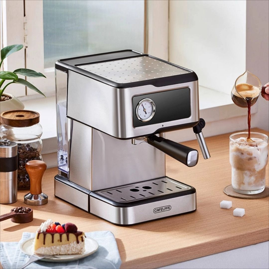 Coffee machine household small espresso semi-automatic office milk foam ...