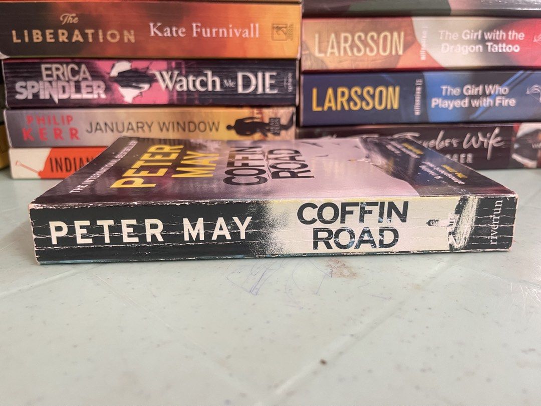 COFFIN ROAD by PETER MAY (Category: Storybooks) located in General Trias. Submitted by kwinay.28 (Listing ID 1469995119, Image 2). Description: Preloved book with spine crease and lightly tanned edges..