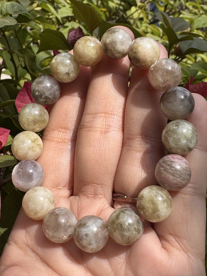 COLORFUL LEPIDOLITE 12mm 🍏 M7_LP003 (Category: Bracelets) located in Bulacan. Submitted by selling_low_by_bella_ben (Listing ID 1469986149, Image 3). Description: COLORFUL LEPIDOLITE 12mm 🍏 M7_LP003 🏷️ 640 12+ mm bead size 17 cm wrist.