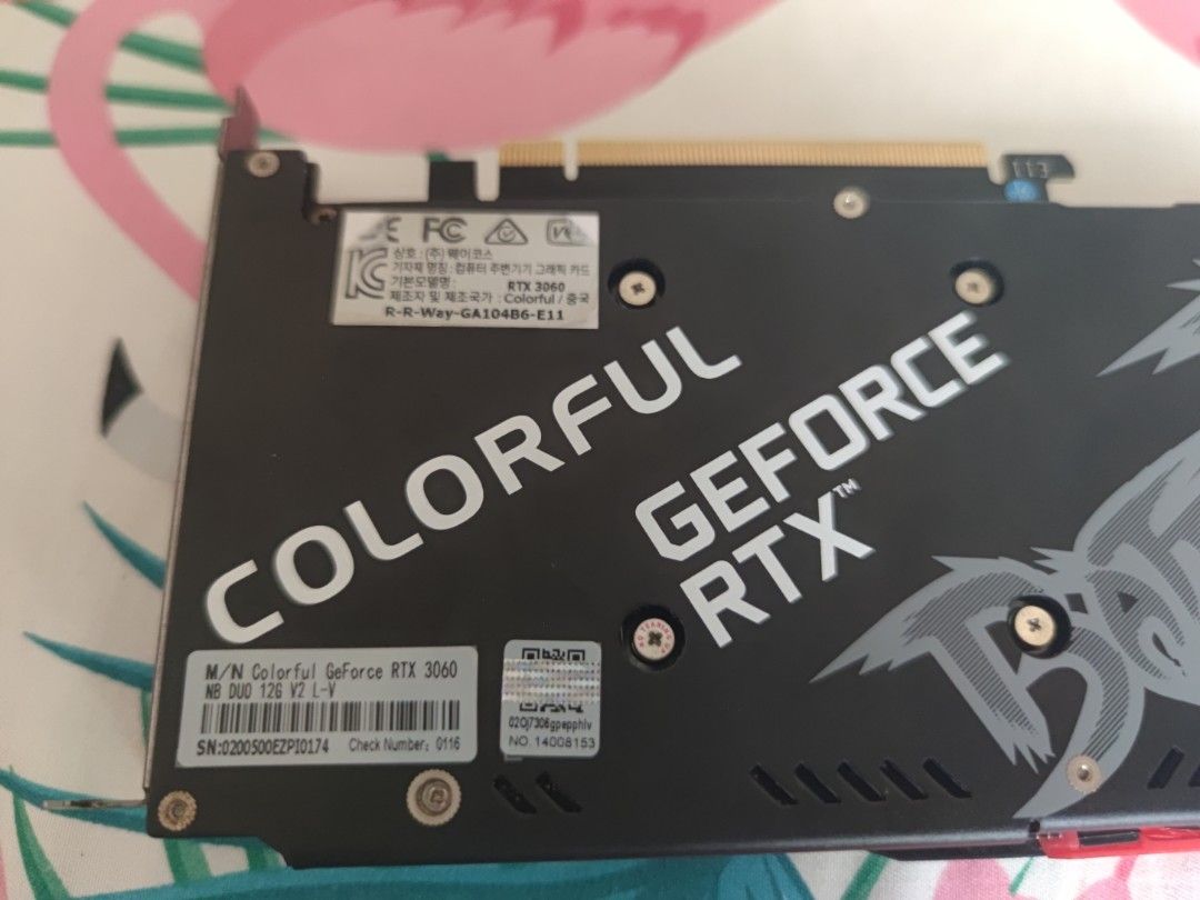 Colorful RTX 3060 12GB (Category: Computer Parts) located in Manila. Submitted by cailser (Listing ID 1470085119, Image 3). Description: Colorful RTX 3060 12GB Well Maintained Card No Issues Repasted a month ago San Pablo City, Laguna.