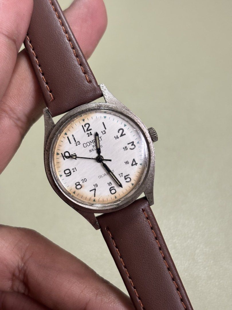 Combat by Belami (Category: Men's Watches) located in Bacolod City. Submitted by archives_by_k (Listing ID 1469999483, Image 1). Description: Authenthic 029G 34mm crown included 16mm lug width Burth dial Working Quartz .