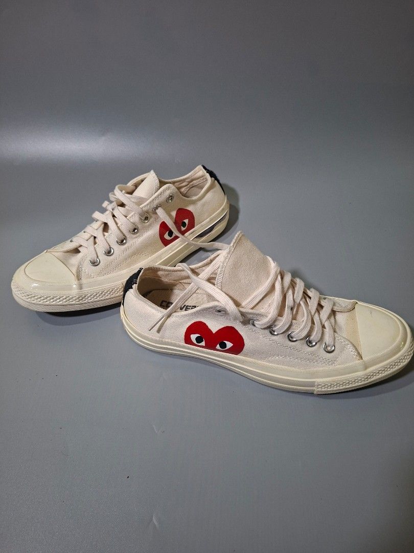 COMME des GARÇONS PLAY x Converse Chuck 70 (Category: Casual Shoes) located in Dipolog. Submitted by elcatips420 (Listing ID 1470013102, Image 2). Description: COMME des GARÇONS PLAY x Converse Chuck 70 no issue as new condition need wash only UK 8.5 EURO 42 27 CM DM LANG PO IF INTERESTED location Mindanao dipolog city.