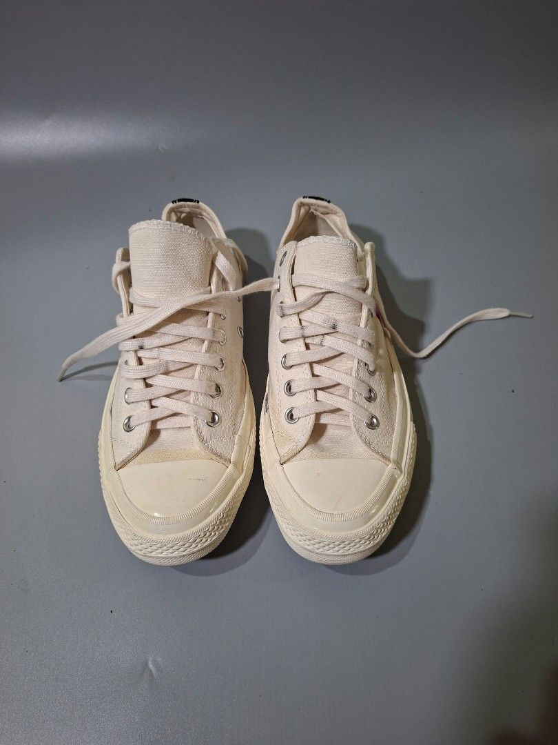 COMME des GARÇONS PLAY x Converse Chuck 70 (Category: Casual Shoes) located in Dipolog. Submitted by elcatips420 (Listing ID 1470013102, Image 3). Description: COMME des GARÇONS PLAY x Converse Chuck 70 no issue as new condition need wash only UK 8.5 EURO 42 27 CM DM LANG PO IF INTERESTED location Mindanao dipolog city.