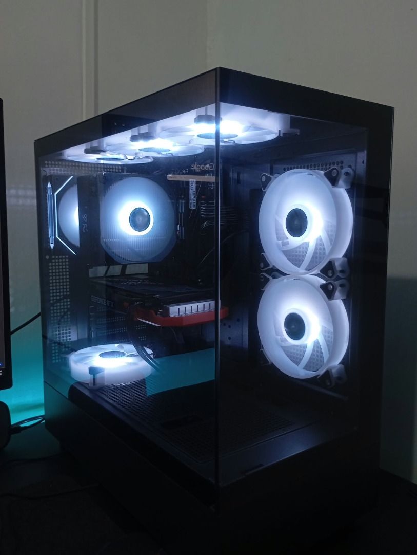 Complete Gaming PC Bundle Ryzen 5600 RTX 3050 (Category: Desktops) located in Caloocan City. Submitted by maxinepreloved (Listing ID 1469978348, Image 3). Description: - Motherboard: Gigabyte B550M H ARGB - Graphics Card: Colorful Battle-Ax GeForce RTX 3050 - Power Supply: Segotep AN650W - RAM: Hiksemi Armor DDR4 3200MHz (16GB total / 2x8GB) - Storage: Hiksemi Silk P 512GB NVMe M.2 SSD - Condition: Brand new, complete bundle for building a new ri