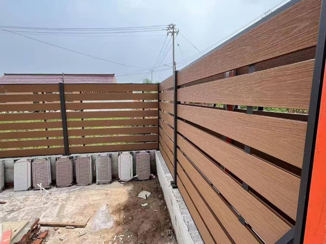 Composite Wood Fence Board DIY Garden Balcony Privacy Panel, Furniture ...