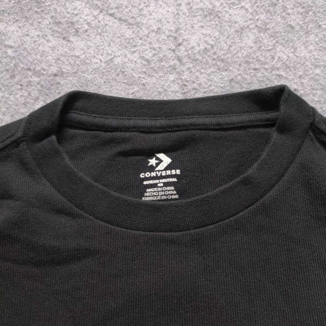 Converse Modern Chuck Taylor Shoe Patch Shirt (Category: Tshirts & Polo Shirts ) located in Manila. Submitted by shykes_26 (Listing ID 1470103428, Image 3). Description: Dimensions Width - 24 Length - 25 Size on tag - XS (Oversized) Issues - None.