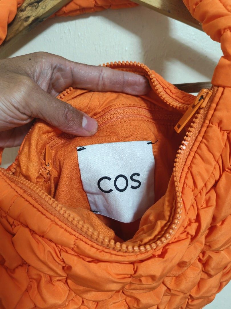 COS Quilted Oversized Shoulder Bag Orange (Category: Shoulder Bags) located in Baguio. Submitted by curatedgalore (Listing ID 1470085029, Image 3). Description: C.O.S Quilted shoulder bag Verygood condition Minimal sign of usage Authentic.