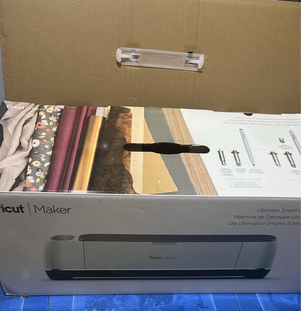 Cricut Maker Cutting Machine with Lots of FREEBIES (Category: Craft Supplies & Tools) located in Manila. Submitted by melie_dc (Listing ID 1469652539, Image 3). Description: Cricut Maker Cutting Machine – Slightly Used | Bought in the USA Selling my Cricut Maker, purchased in the USA. Slightly used and well-maintained, perfect for DIY enthusiasts, crafters, and small business owners looking to create personalized products. ✨ Product Details: * Br