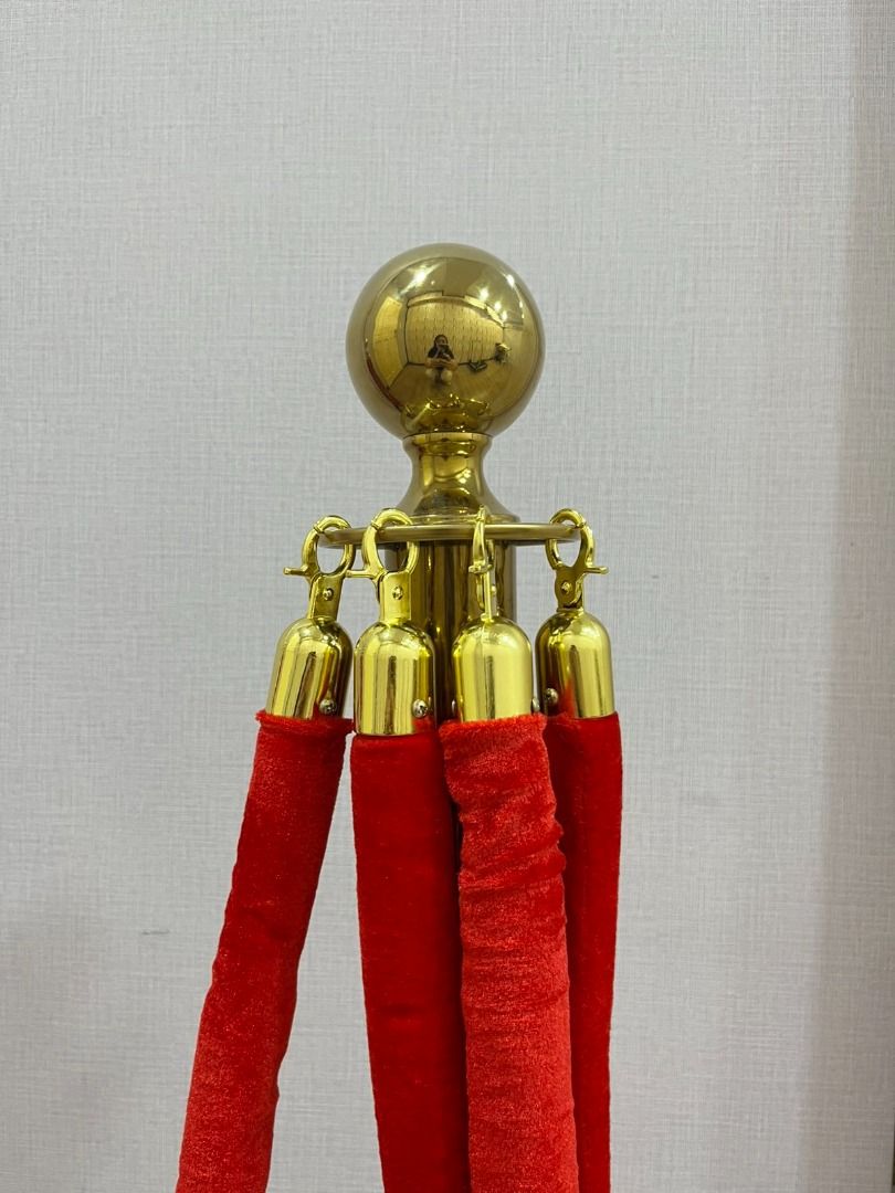 Crowd Control Stanchion Post (Gold Post) (Category: Looking For) located in Makati City. Submitted by johnstone_mkt (Listing ID 1470027706, Image 1). Description: Heavy-duty gold stanchion post with velvet rope for crowd control and queue management in commercial venues. Ideal for: - Event halls - Hotel Lobbied - Banks & airports - Museums & galleries - Retail checkout lines.