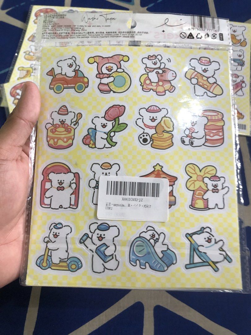 Cute sticker packs bundle (Category: Stationery & School Supplies) located in Quezon City. Submitted by markgolveo (Listing ID 1469948465, Image 3). Description: Cute sticker packs bundle Set of 4 packs Each pack consists of 6 sheets of sticker sets.