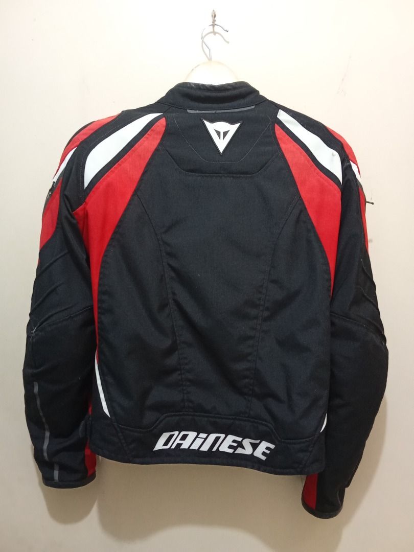 Dainese Riding Jacket (Category: Body Parts and Accessories) located in Pasig City. Submitted by kamote_lover0727 (Listing ID 1470116047, Image 2). Description: For Sale Original Dainese Riding Jacket Size 46 (Medium) Used but not abused .