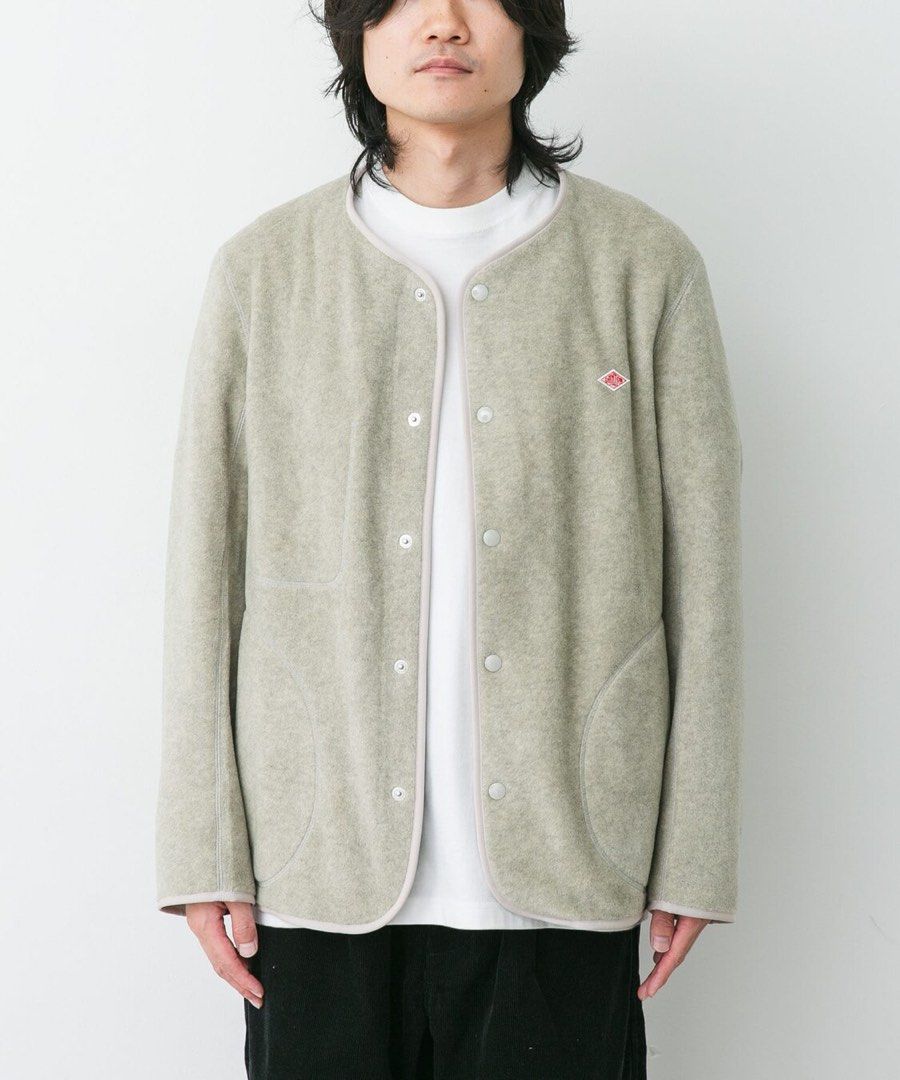 DANTON COLLAR LESS FLEECE GRAY JACKET (Category: Coats, Jackets and Outerwear) located in Las Pinas. Submitted by greedythrifterz (Listing ID 1470092287, Image 1). Description: DANTON COLLAR LESS FLEECE GRAY JACKET DIMES- WIDTH 21.5 BY LENGTH 25 ISSUE- NEED-WASH ONLY (check pics) NEGOTIABLE, FREE SHIP.