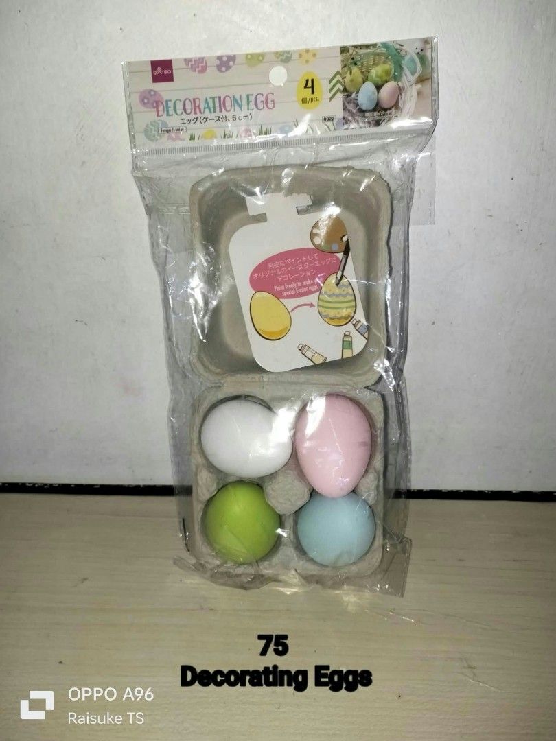Decorating Eggs (Category: Interactive Toys) located in Taguig. Submitted by raisuketoysshop (Listing ID 1470054931, Image 1). Description: PTPA NEW ARRIVAL!!.. PLEASE RESPECT POST AND PRICES.. Tested working and in good condition.. Secondhand Items Declared as is pa din po Pm for demo video What you see is what you get.. Please manage your expectations.. +40% COD Sho pee Check Out (sho pee fee+Tax+shipping materials) +40 Pesos For Check Out Link
