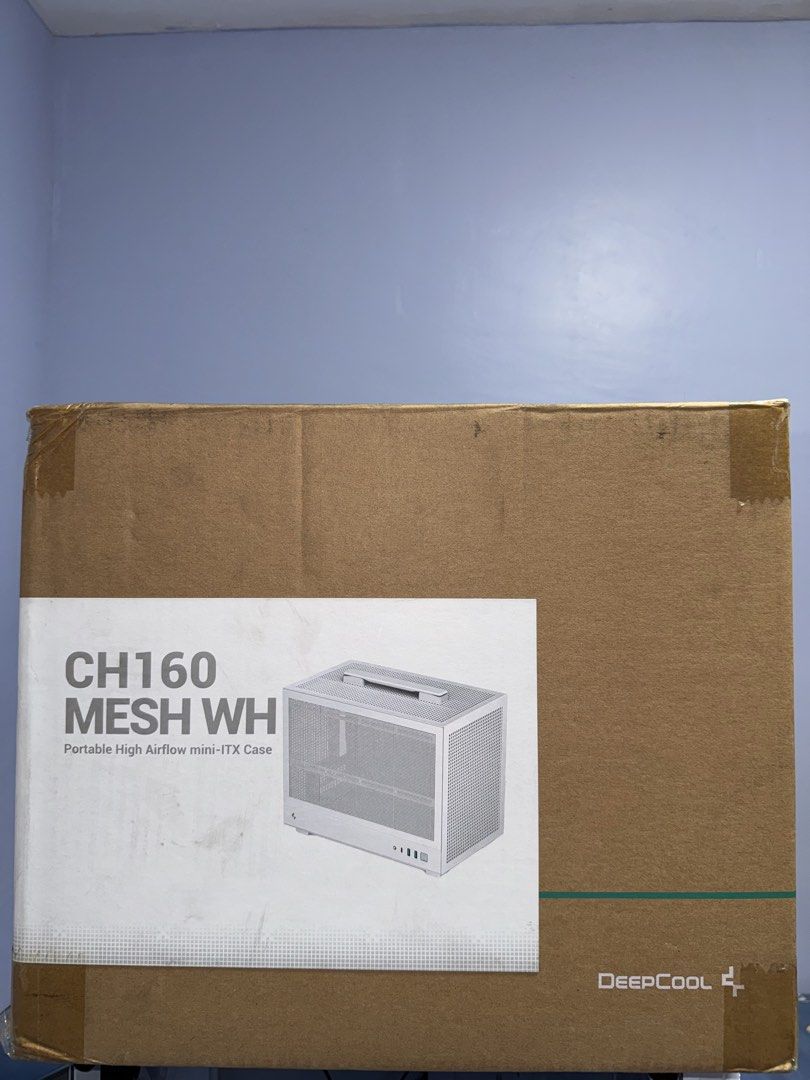DeepCool CH160 Mesh WH Mini-ITX PC Case White (Category: Desktops) located in Angono. Submitted by mydogisdouglas (Listing ID 1470012510, Image 2). Description: 🖥️ FOR SALE: DEEPCOOL CH160 MESH ITX PC CASE 💰 PRICE: ₱3,000 ✨ BRAND NEW | UNUSED | COMPLETE WITH RECEIPT Selling this brand-new DeepCool CH160 Mesh ITX PC Case! RFS: Wrong purchase. I mistakenly thought this case could fit a Micro-ATX (mATX) motherboard, but it’s designed for Mini-ITX 
