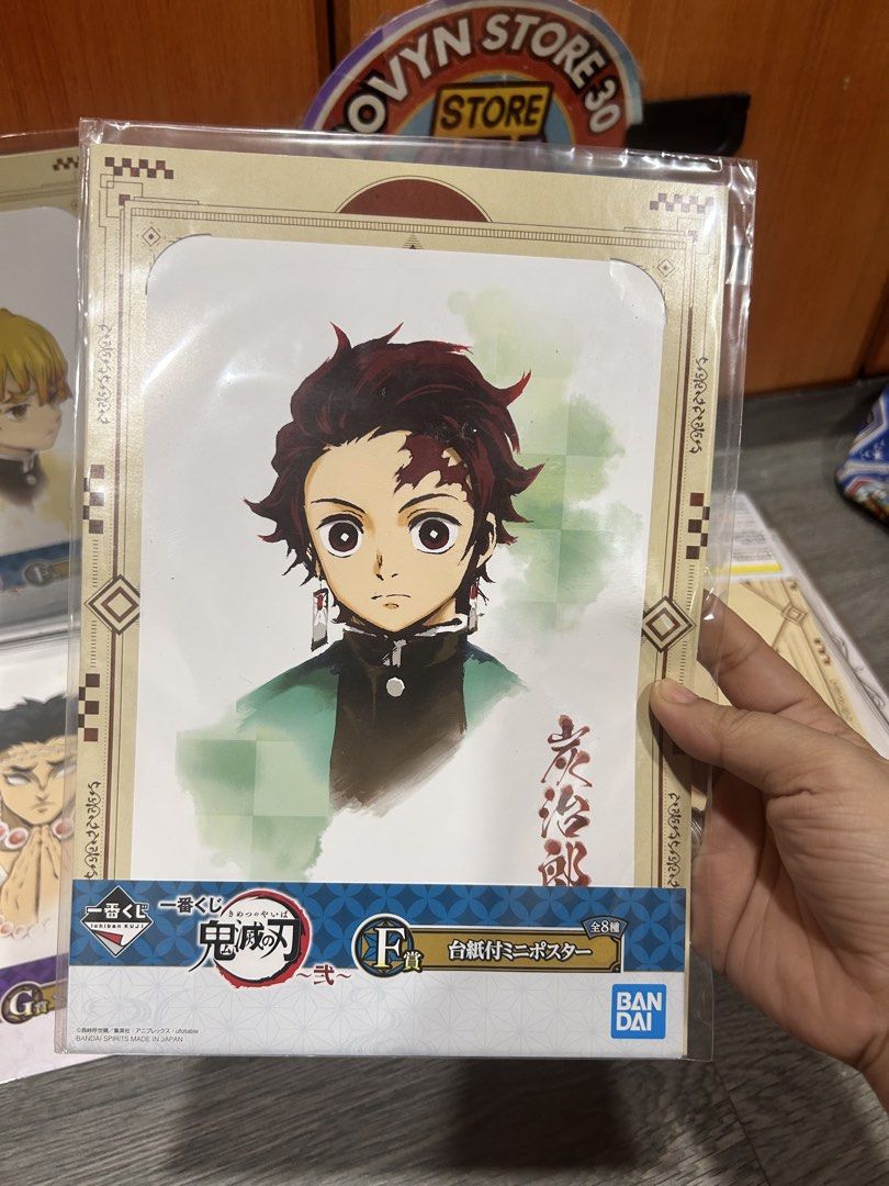 demon slayer mini posters ichiban kuji (Category: Character Goods) located in Caloocan City. Submitted by rovynstore30 (Listing ID 1470121919, Image 3). Description: take all 6 pcs. demon slayer collectible mini posters (bandai spirits markings) what you see is what you get take all for only 300 pesos 1st to pay via gcash mod: lalamove, spx or 🍊 checkout #rovynstore #animemerch.