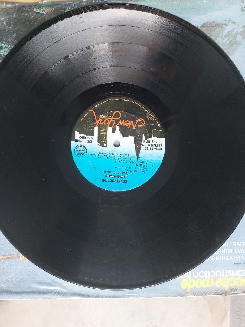 Depeche Mode Construction Time Again Vinyl LP Record (Category: Vinyls) located in Quezon City. Submitted by safefish_95f205 (Listing ID 1469963708, Image 2). Description: - Artist/Album: Depeche Mode - Construction Time Again (1983) - Genre: Classic Synth-Pop / Electronic - Key Tracks: Everything Counts, Two Minute Warning, Love, In Itself - Condition/Details: Original album cover with iconic worker artwork; vinyl label reads New York Records (S