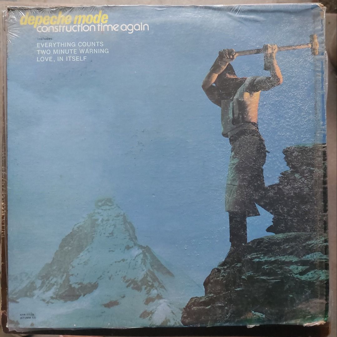 Depeche Mode Construction Time Again Vinyl LP Record (Category: Vinyls) located in Quezon City. Submitted by safefish_95f205 (Listing ID 1469963708, Image 1). Description: - Artist/Album: Depeche Mode - Construction Time Again (1983) - Genre: Classic Synth-Pop / Electronic - Key Tracks: Everything Counts, Two Minute Warning, Love, In Itself - Condition/Details: Original album cover with iconic worker artwork; vinyl label reads New York Records (S