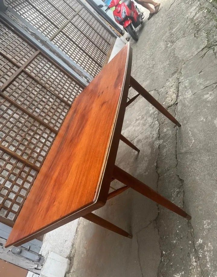Dining table 1pc top narra wood (Category: Tables & Sets) located in Manila. Submitted by carmelites36250 (Listing ID 1469964049, Image 3). Description: Dining table Pencil legs ❤❤❤ 1PIECE TOP SOLID NARRA WOOD Beautiful Piece fully Refurbish ✅ Pick up / Delivery 🚚🚚🚚 Pm me only ☎☎☎☎ #forsale 25k only ✅.