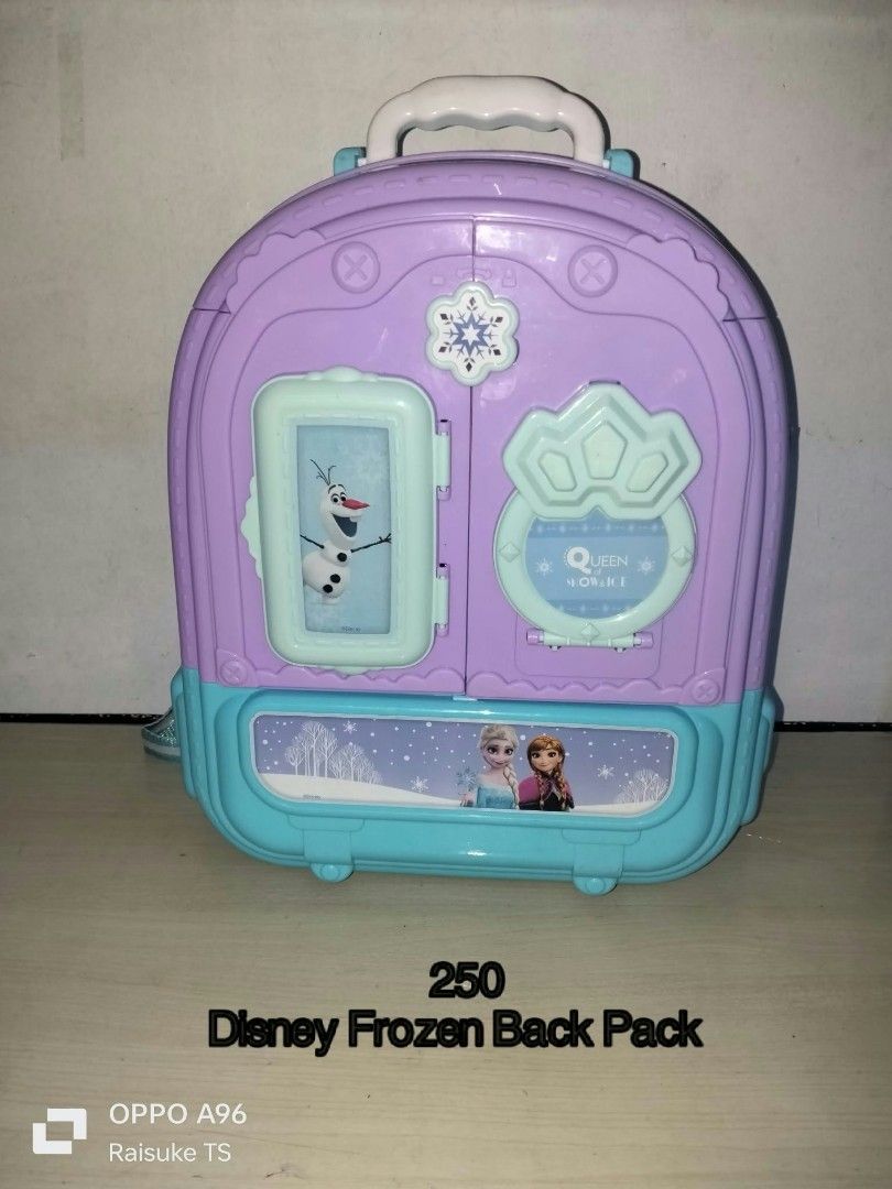 Disney Frozen Back Pack (Category: Interactive Toys) located in Taguig. Submitted by raisuketoysshop (Listing ID 1470075403, Image 1). Description: PTPA NEW ARRIVAL!!.. PLEASE RESPECT POST AND PRICES.. Tested working and in good condition.. Secondhand Items Declared as is pa din po Pm for demo video What you see is what you get.. Please manage your expectations.. +40% COD Sho pee Check Out (sho pee fee+Tax+shipping materials) +40 Pesos For Check 