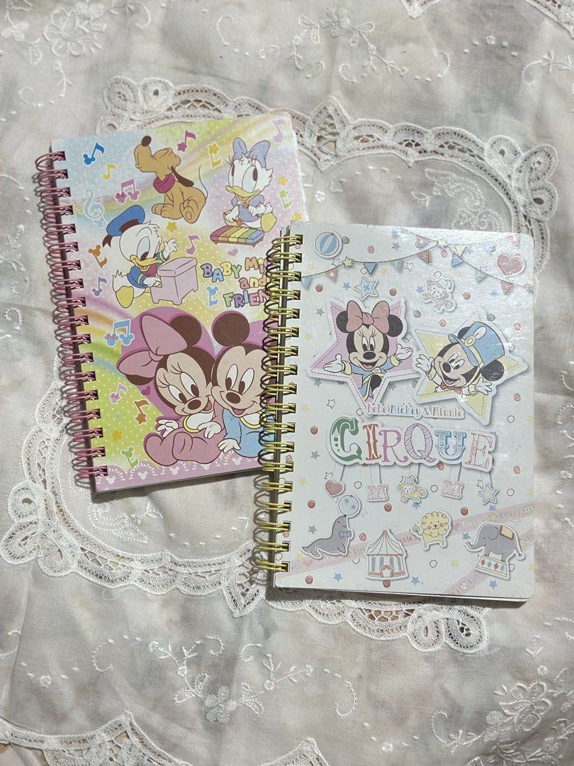 Disney Mickey & Friends spiral small notebooks 2pcs (Category: Vintage Collectibles) located in Davao. Submitted by favoritepreloved (Listing ID 1470117258, Image 1). Description: .