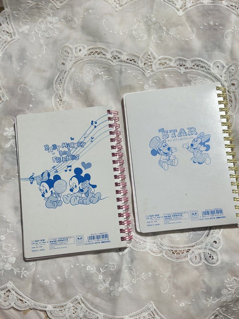 Disney Mickey & Friends spiral small notebooks 2pcs (Category: Vintage Collectibles) located in Davao. Submitted by favoritepreloved (Listing ID 1470117258, Image 2). Description: .