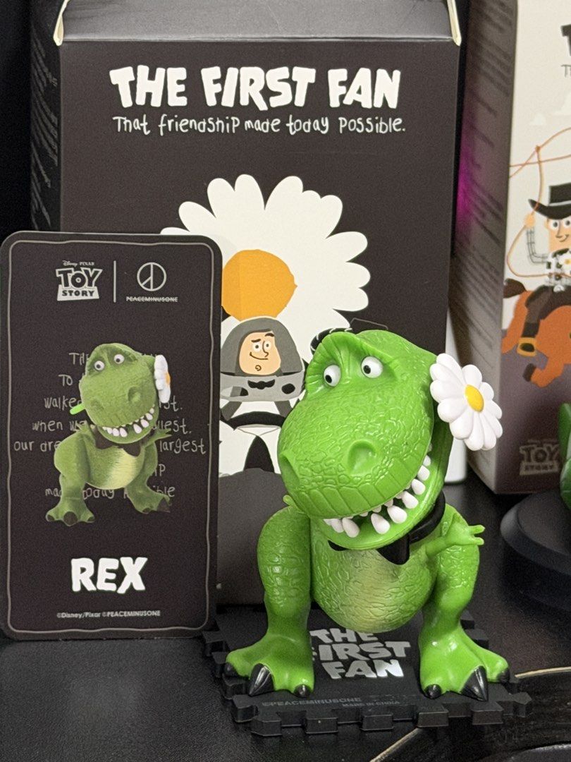 Poster Bugis Disney Pixar Toy Story Peaceminusone Rex The First Fan Figure, Toys ...